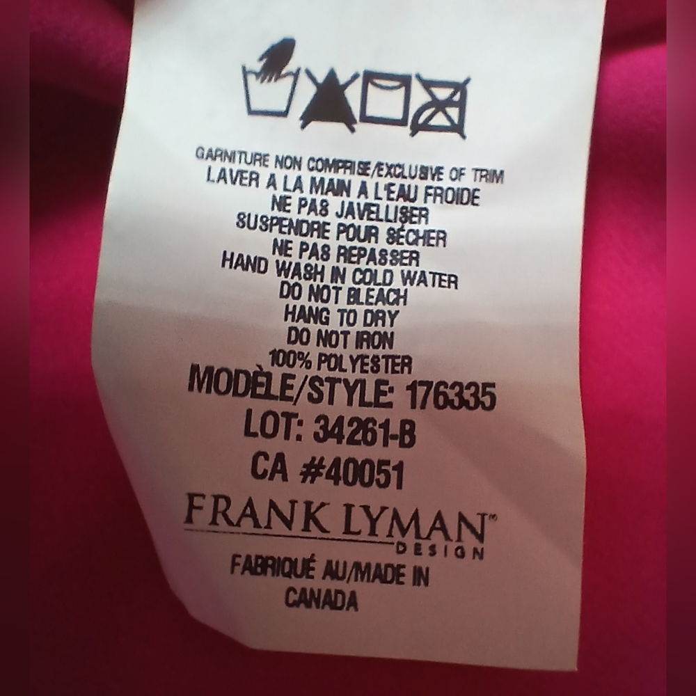 Frank Lyman Montreal Size 8 Hot pink layered top with cape sleeves! - Picture 6 of 6
